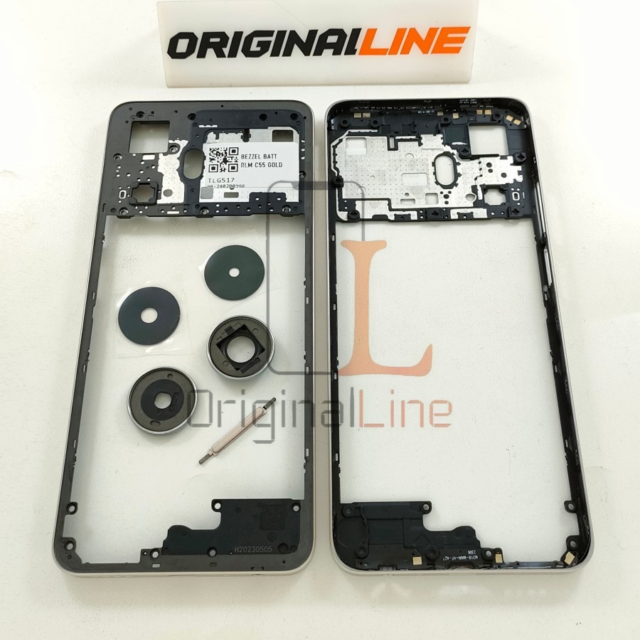 BEZZEL BATT REALME C55 / TUTUP MESIN / BEZZEL FRAME