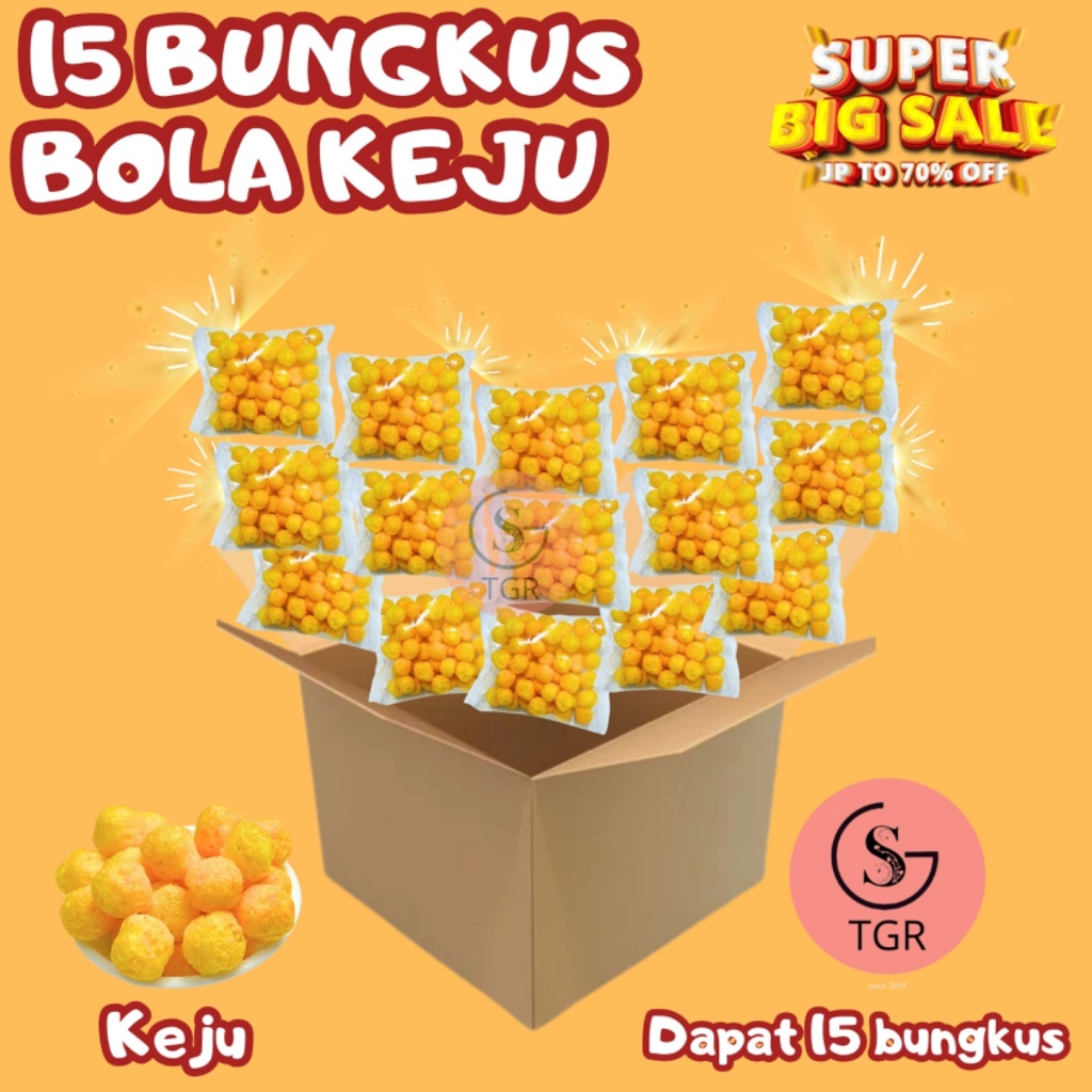 

Snack Bola Keju 1 Ball Isi 15 Pcs Cemilan Keju Gurih