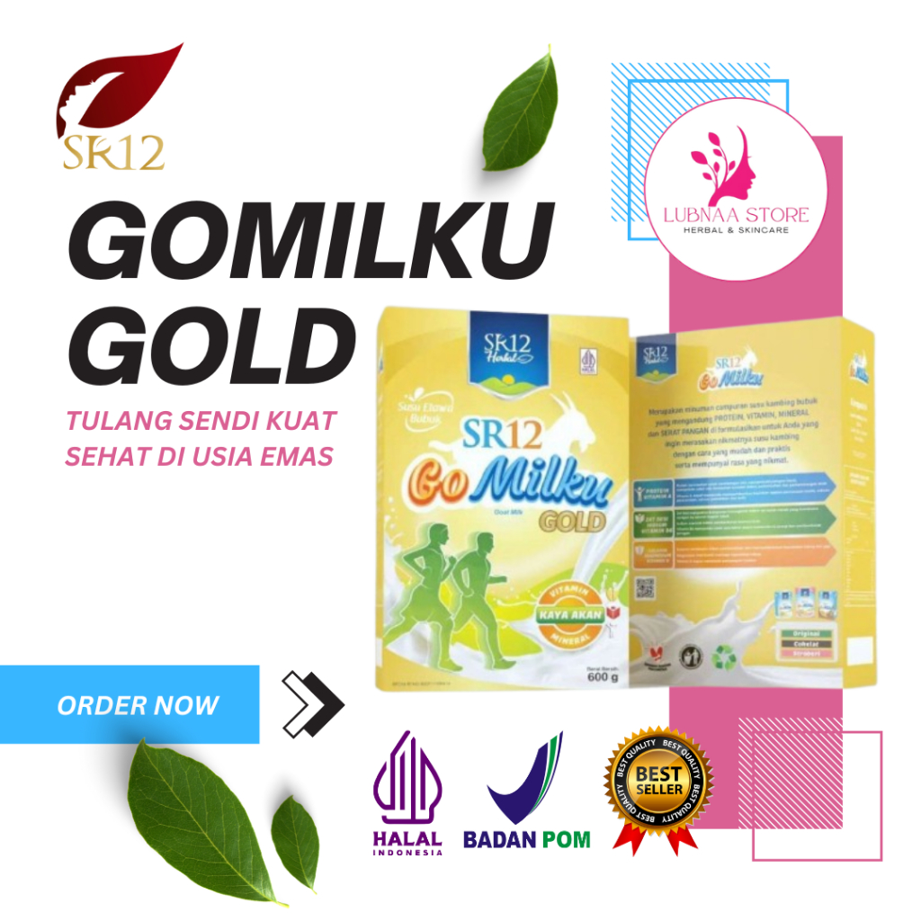 

GOMILKU GOLD SR12 Susu Kambing Etawa Rendah Lemak Tinggi Kalsium Bebas Gula