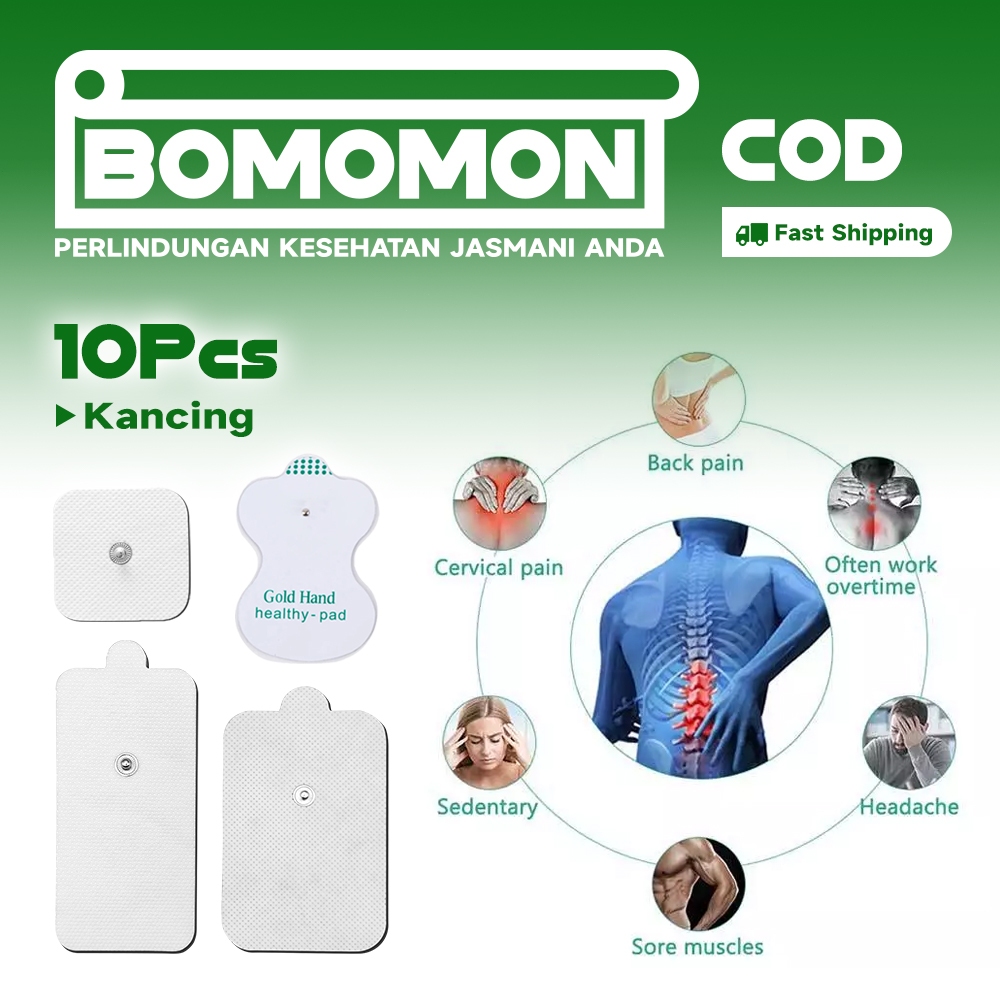 10pcs Electrode Pad Putih Tens Stimulator Fisioterapi Pijat Elektrik Perekat Pads healthy Pad Electr