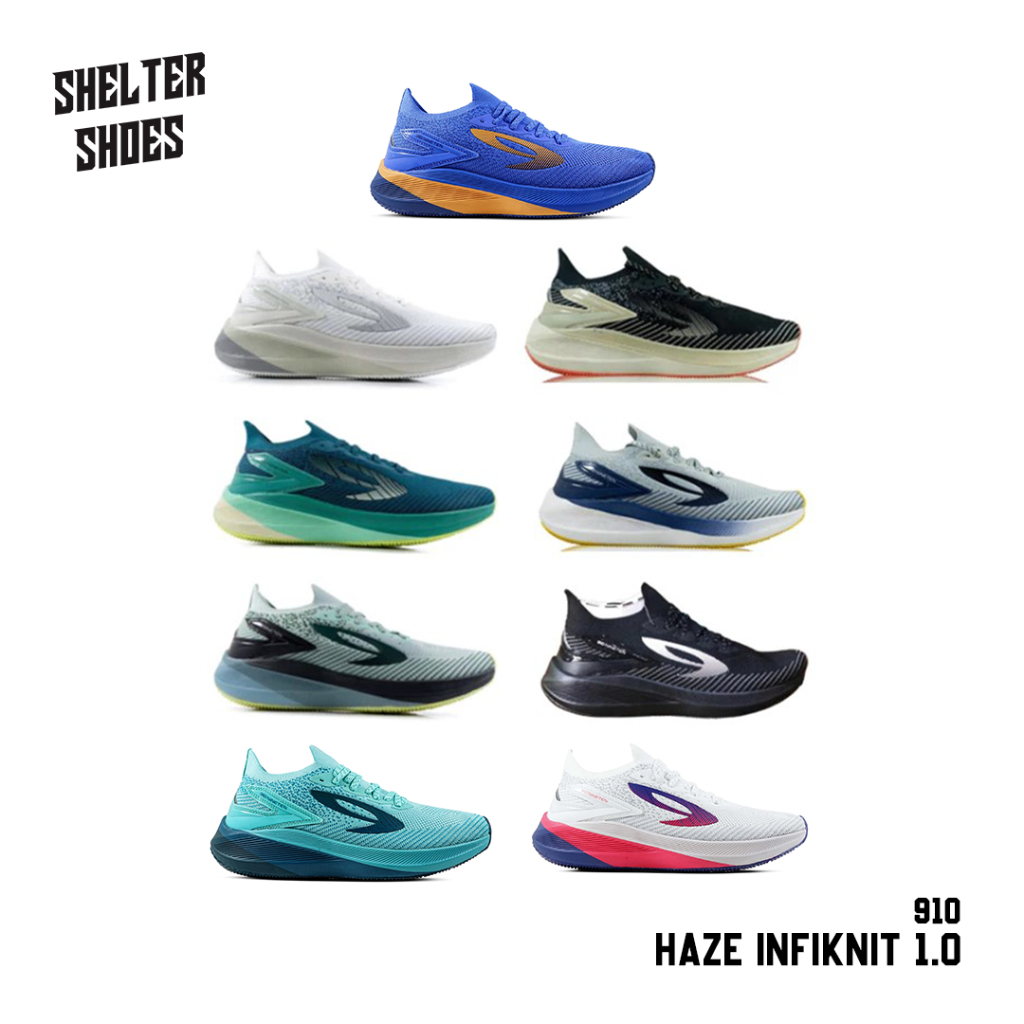 SEPATU RUNNING NINETEN 910 HAZE INFIKNIT 1.0 SEPATU LARI | AURORUN KANZAKI HAZE STRIKE PRO HAZE FLOW