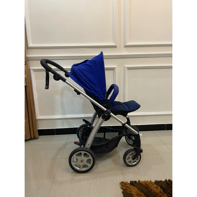 Preloved stroller mamas papas sola biru