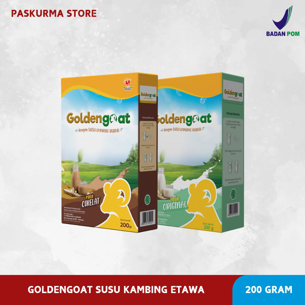 

GOLDENGOAT SUSU KAMBING ETAWA ORIGINAL ISI 200 GRAM