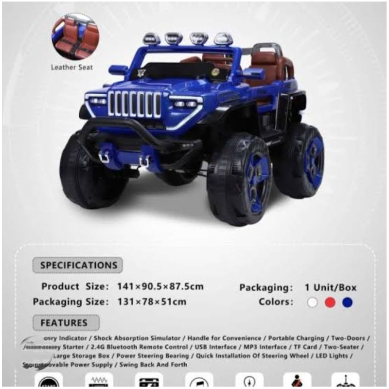 JEEP PACIFIC PJ-8602  MAINAN MOBIL AKI PACIFIC