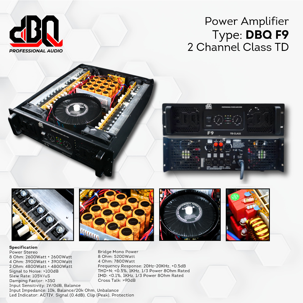 POWER AMPLIFIER PROFESIONAL CLASS TD