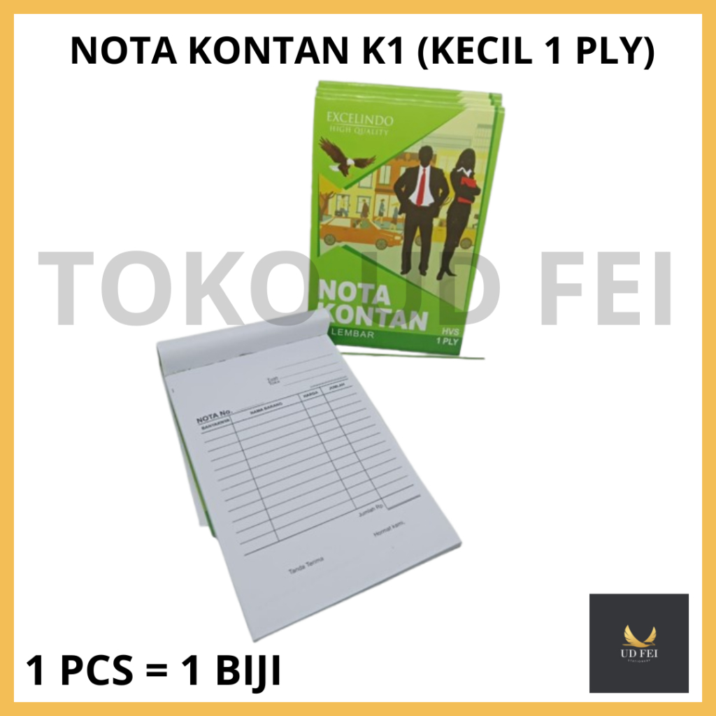 

(1 PCS=1 BIJI) NOTA EXCELINDO K1/NOTA KONTAN 1 PLY/ NOTA KONTAN RANGKAP 1
