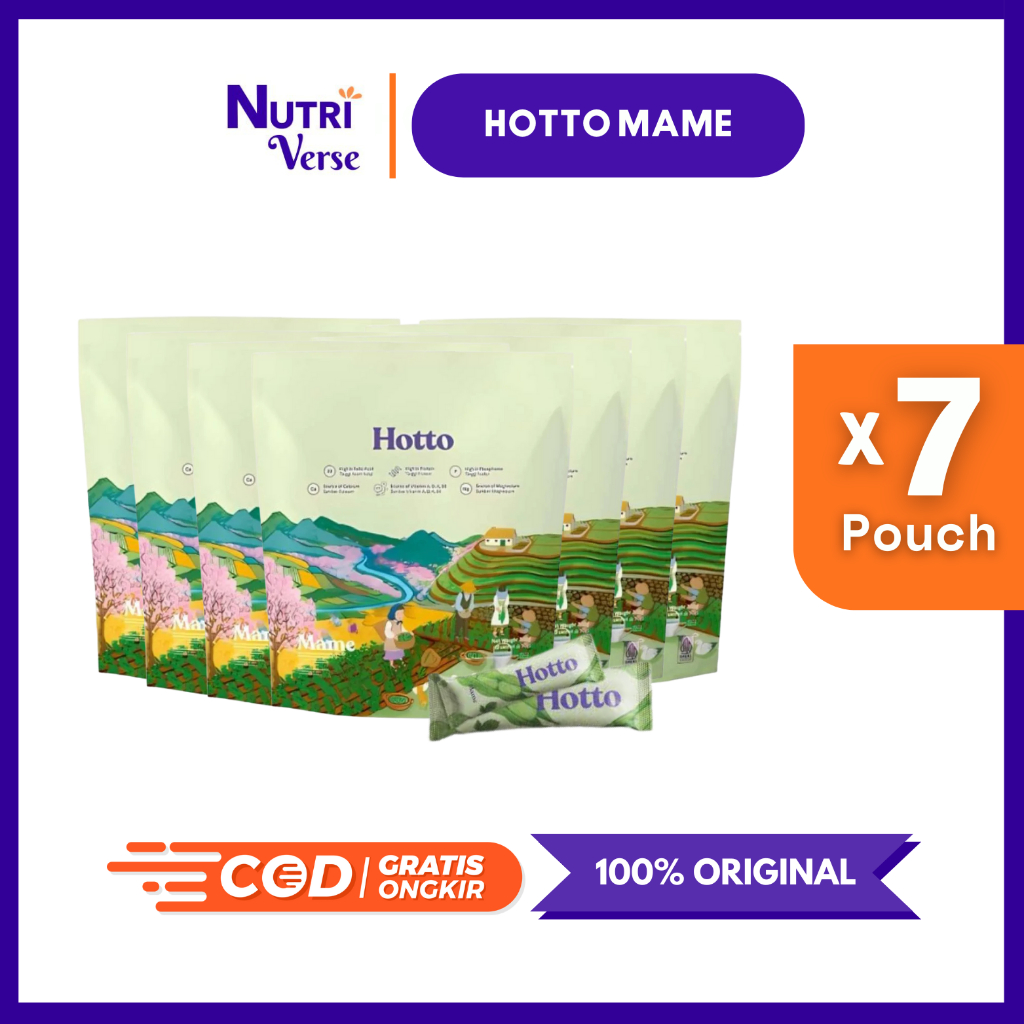 

7 Pouch Hotto Mame Isi 72 Sachet | Multigrain Protein with Edamame