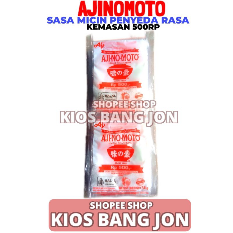 

Penyedap Rasa Micin Ajinomoto 1 Renceng Isi 12 Sachet RP500