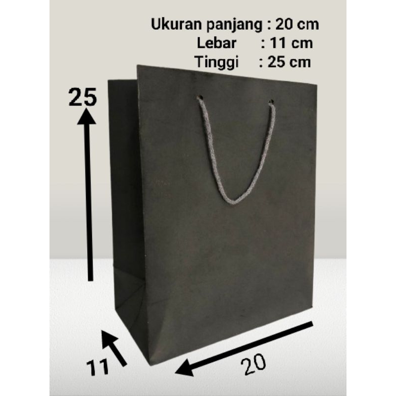 

paper beg hitam paper bag motif paper bag R6 hitam polos