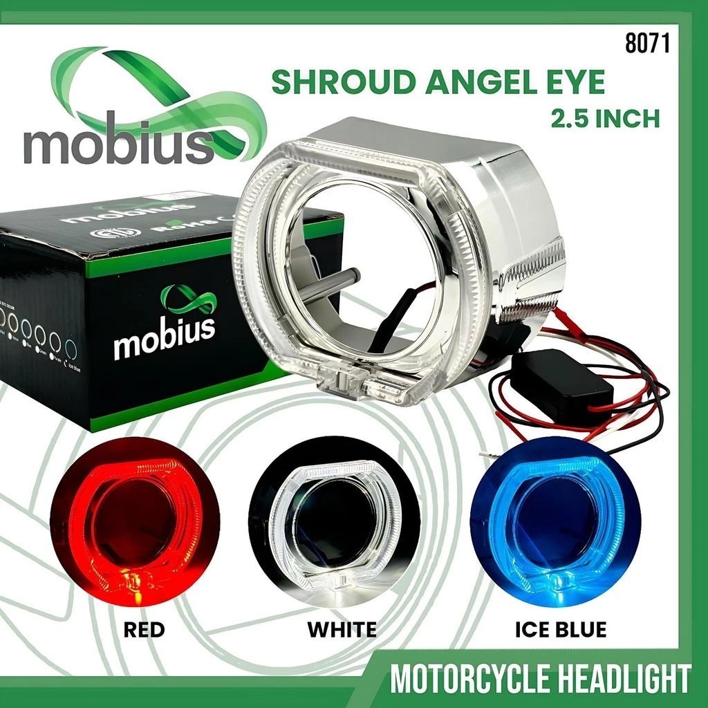 Shroud Projector BMW Angel Ring For Projie B'LED 2.5 Inch MOBIUS vario 160 vario 125 vario150 pcx 15