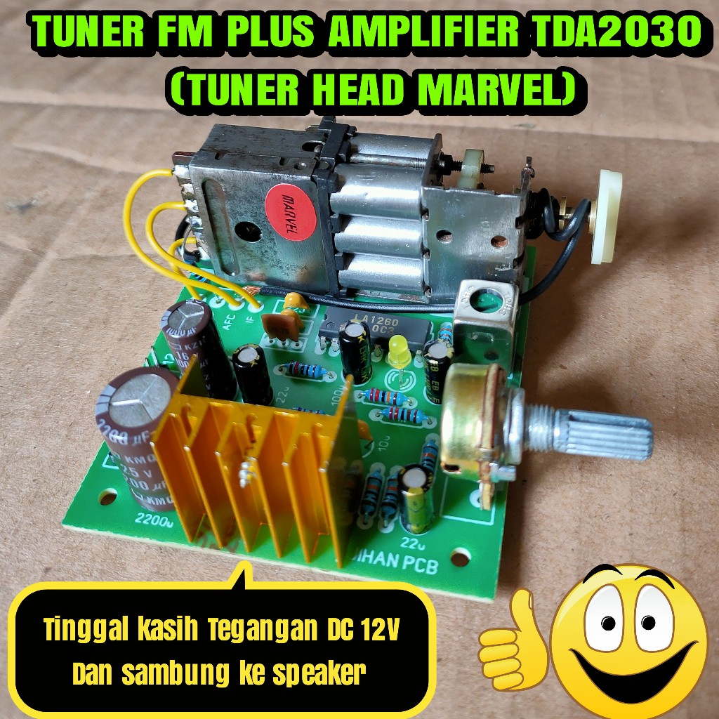 TUNER FM PLUS AMPLIFIER TDA2030 (TUNER HEAD MARVEL)