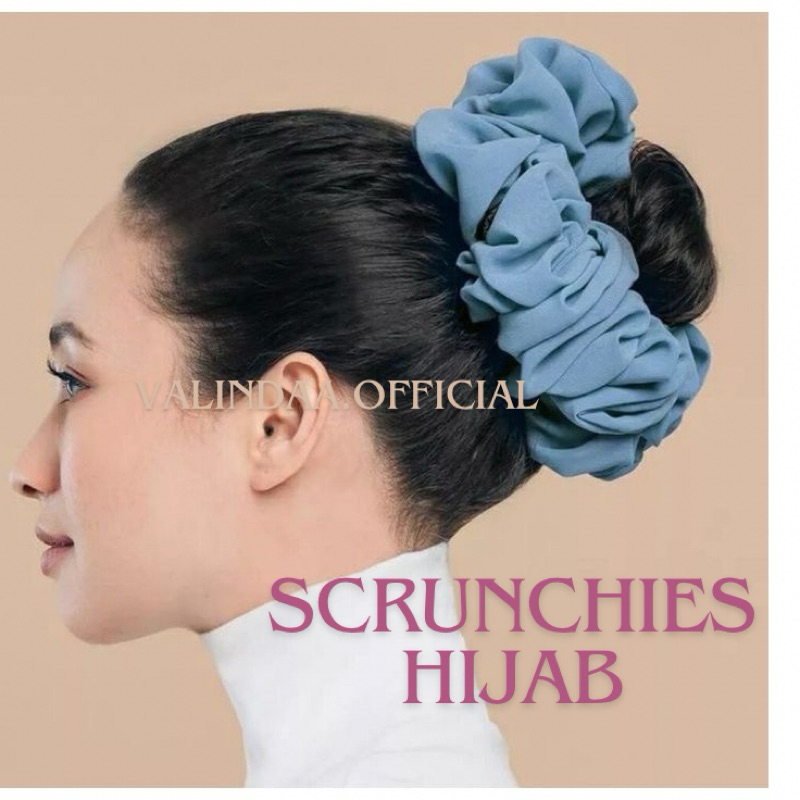 Scrunchies Hijab / Cepol Hijab Anti Pusing / Cepol Hijab