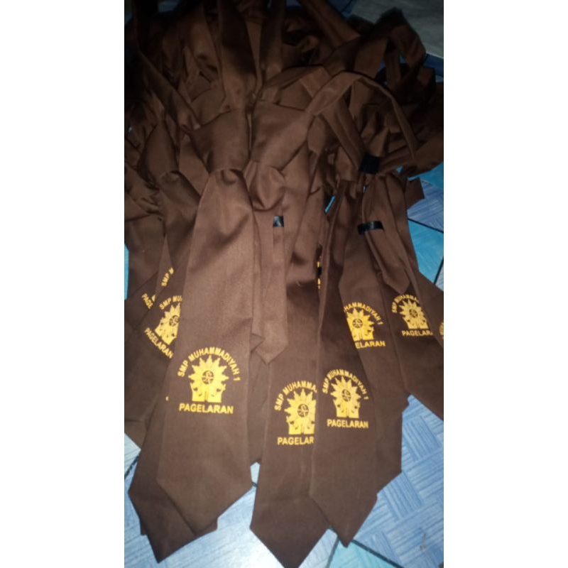Dasi sablon custom SD/SMP/SMA