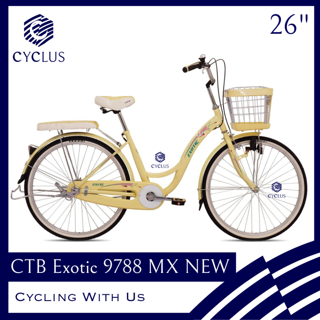 INSTAN - Sepeda Mini CTB Exotic ET 9788 MX 24 26 Inch Anak Dewasa Keranjang Sepeda Exotic CTB PROMO 