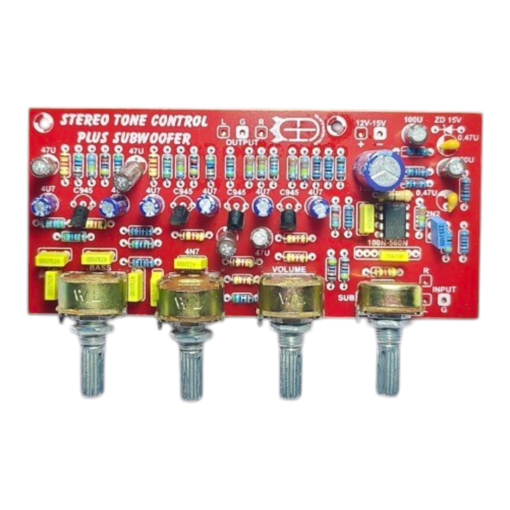 Tone control Stereo 4 Potensio Tone 4 pot stereo subwofer