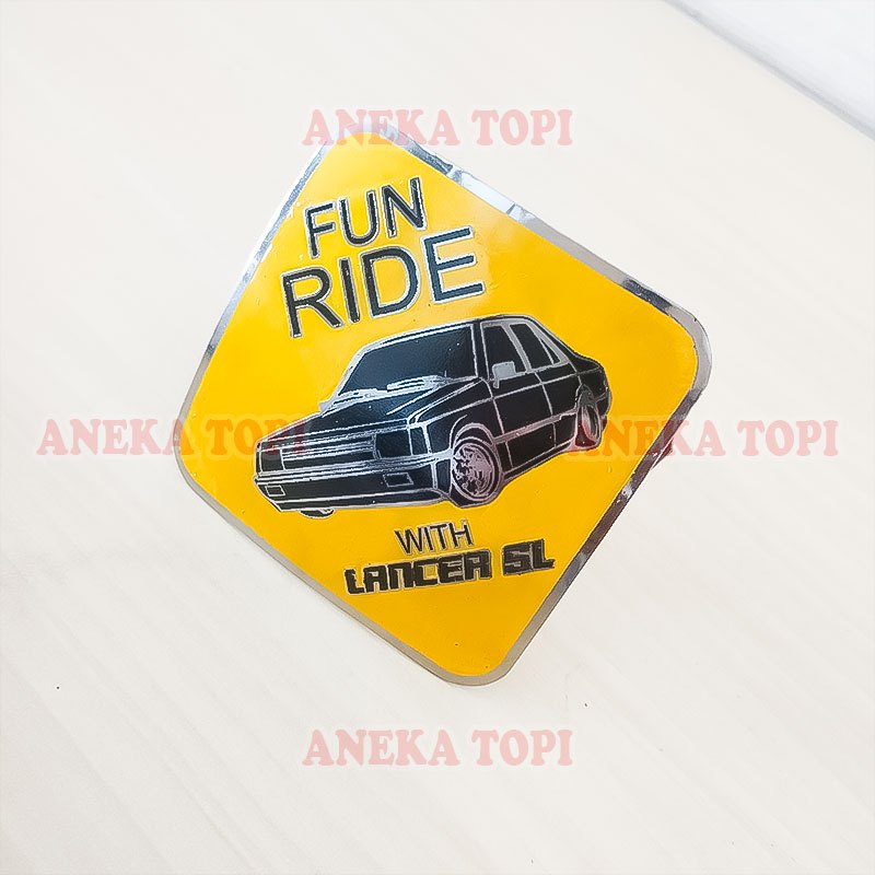 Emblem Grill Fun Ride - Buat Emblem Grill Custom Tempelan Grill Mobil - Aneka Topi