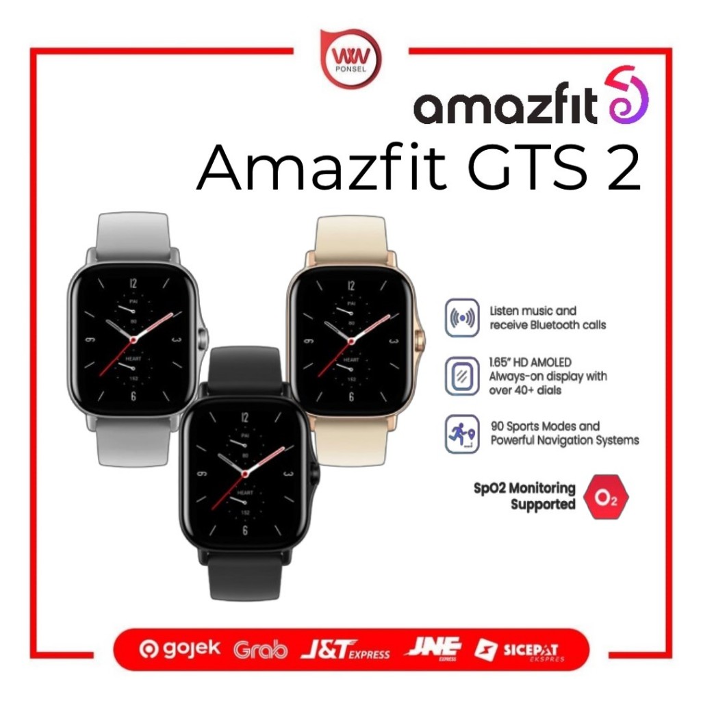 Amazfit GTS 2 Smartwatch 1.65 HD AMOLED Always-On Display