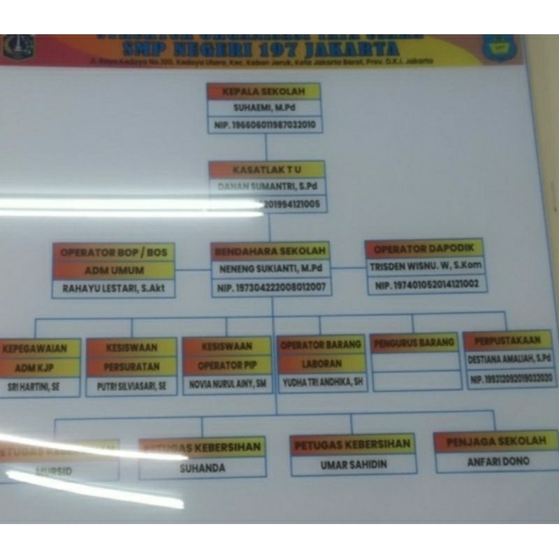 Banner Struktur organisasi