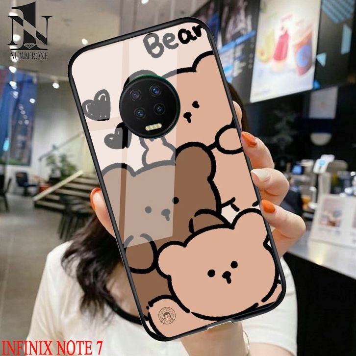 Case Infinix Note 7i [cute bear] Aneka casing, case, kondom hp, custom case, case aesthetic case mur
