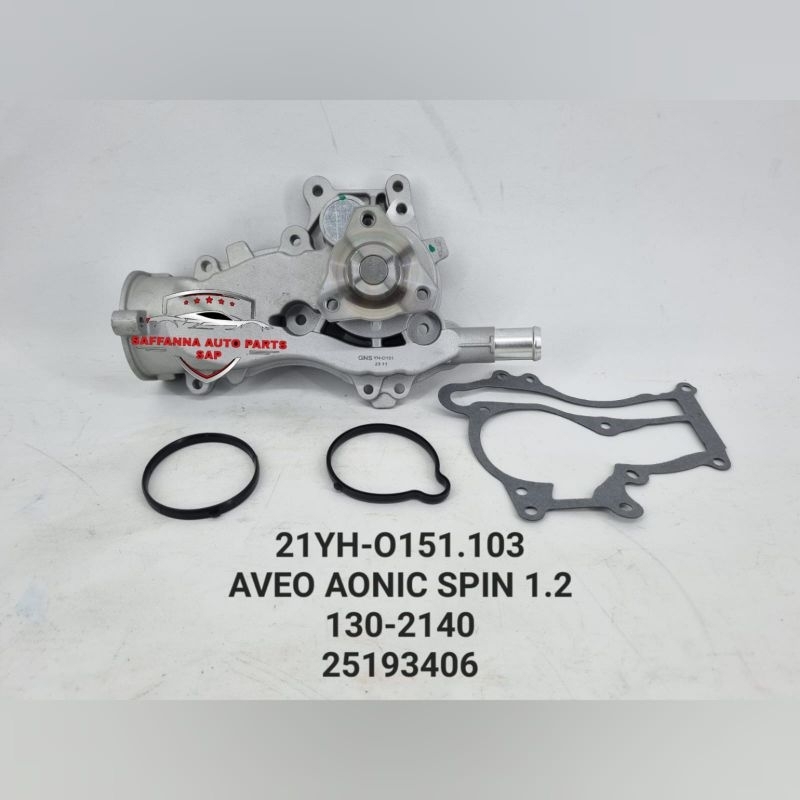 WATER PUMP ASSY POMPA AIR CHEVROLET AVEO SONIC SPIN 1.2 CC ORI GNS BERGARANSI