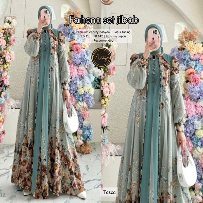 Farhena setelan hijab terlaris bestseller original by meisa store