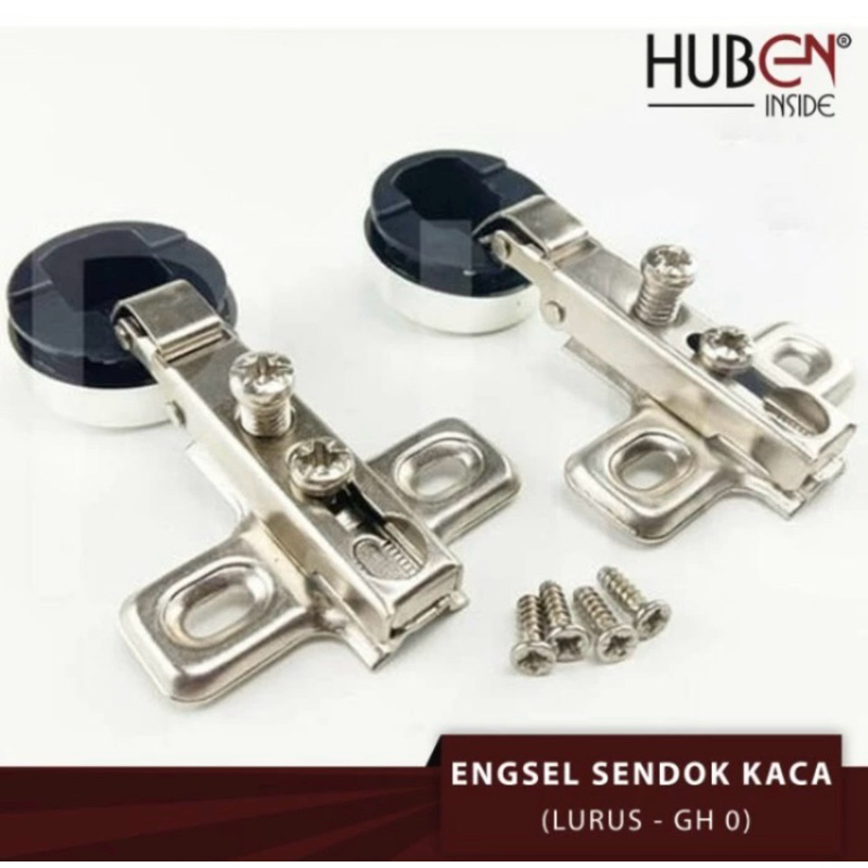 Engsel Sendok Kaca HUBEN (GH) Lurus / Full Bengkok Non Slow Motion