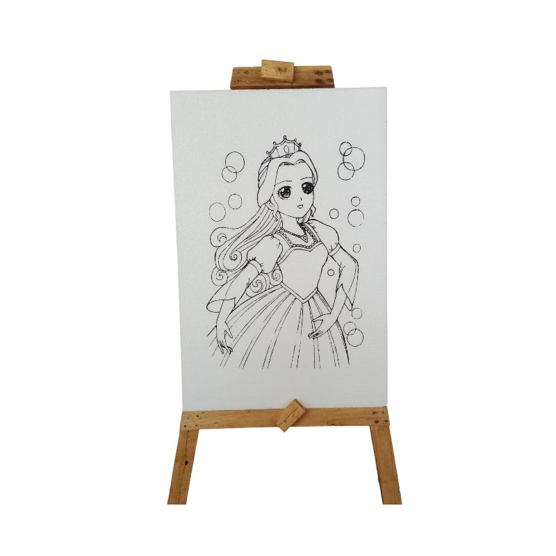 

HLC - (1pcs) [Tanpa Lis] Sterofoam Lukis Polos Uk 33x50 / Mewarnai Gabus