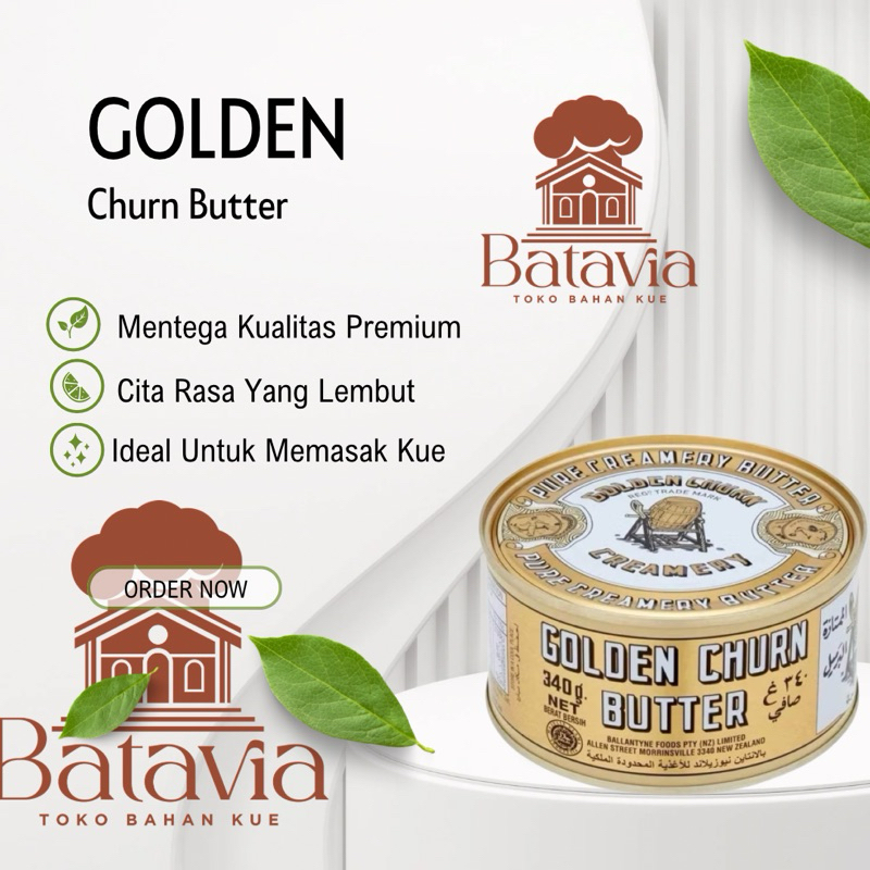 

GOLDEN CHURN PURE CREAMERY BUTTER 340gr