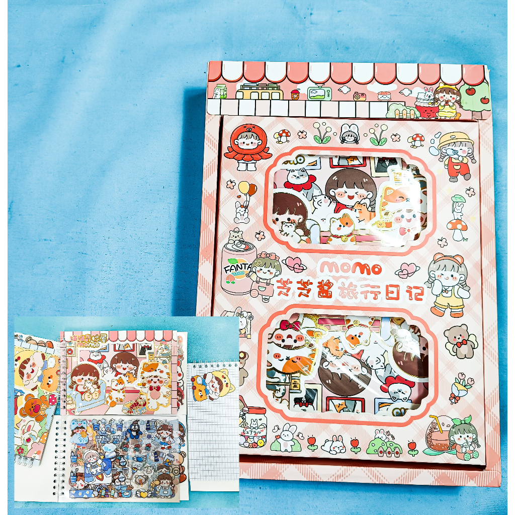 

Stiker / Sticker Binder Momo Nono Asthetic Sticker Buku Momo Lucu Sticker Murah