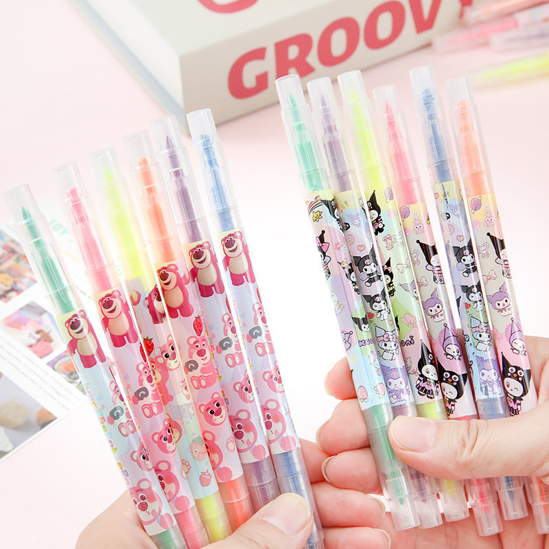 

❀SS❀ STABILO MOTIF KARTUN WARNA WARNI 1 SET / STABILO 3 SAMPAI 6 WARNA PP42