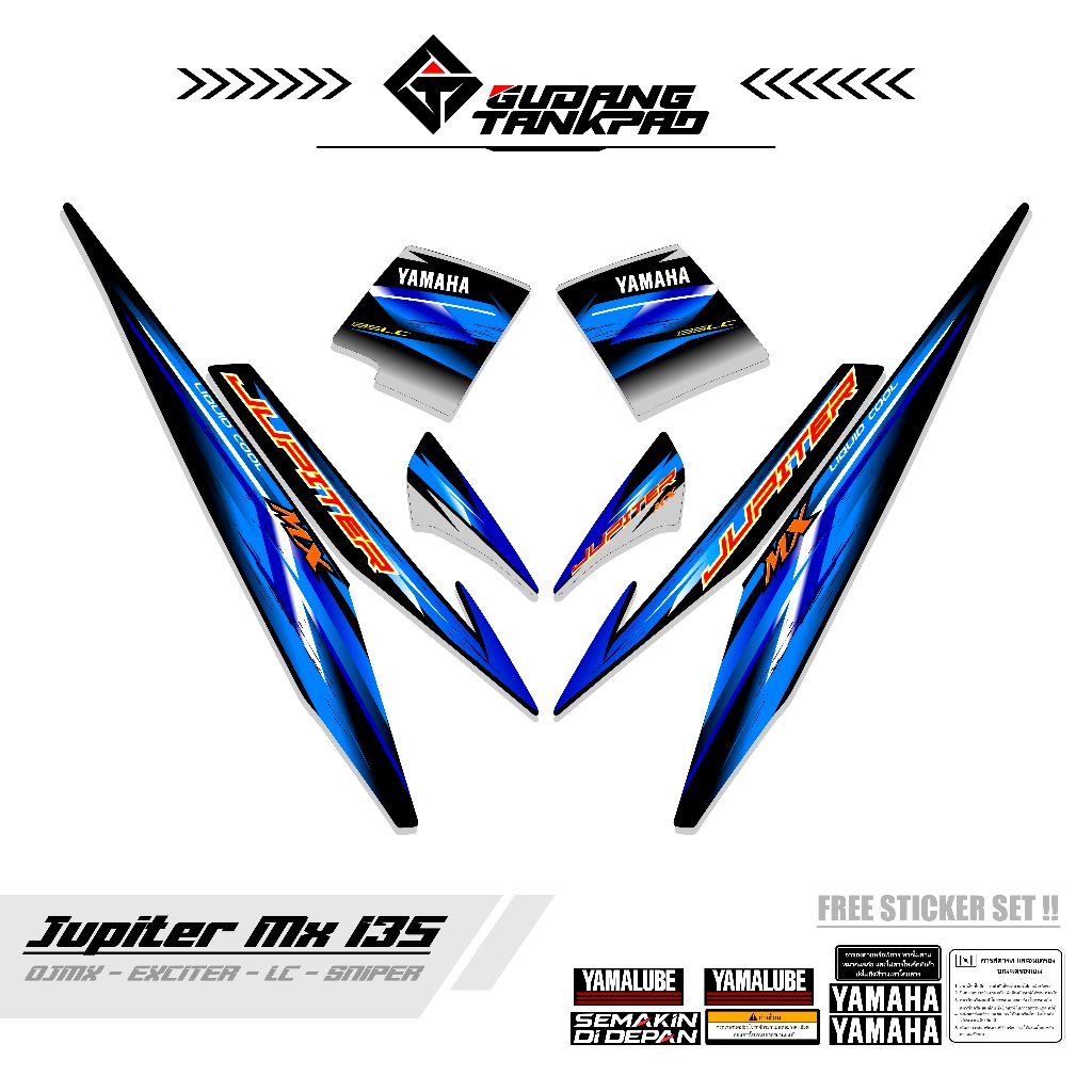 STRIPING MOTOR YAMAHA JUPITER MX OLD 135 / MTF 3 / STIKER STRIPING MX LAMA 135 / STRIPING MX OLD 135