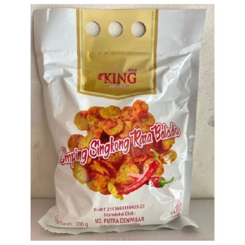 

d'KING EMPING SINGKONG RASA BALADO 200G