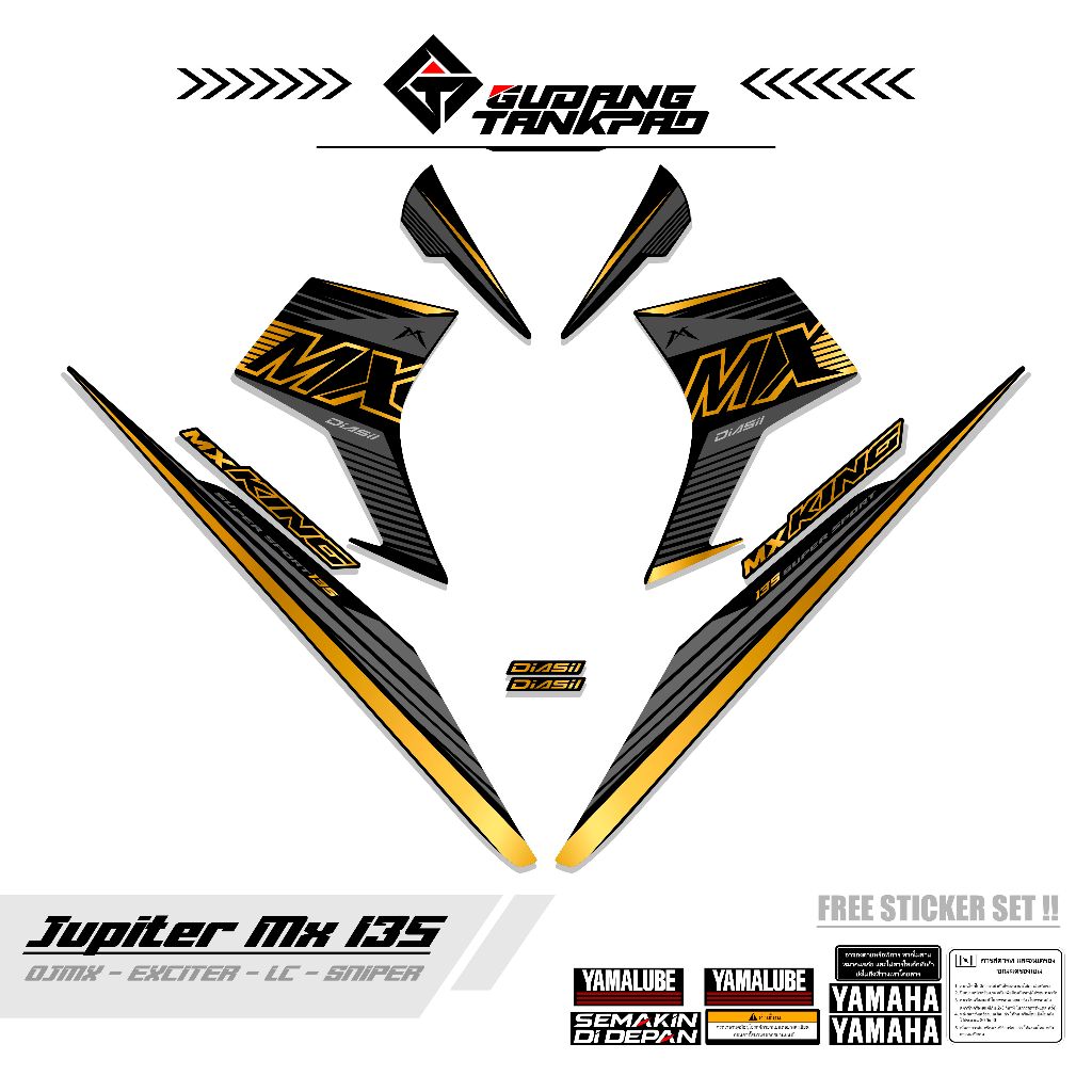 STRIPING MOTOR YAMAHA JUPITER MX OLD 135 / MTF 7 / STIKER STRIPING MX LAMA 135 / STRIPING MX OLD 135