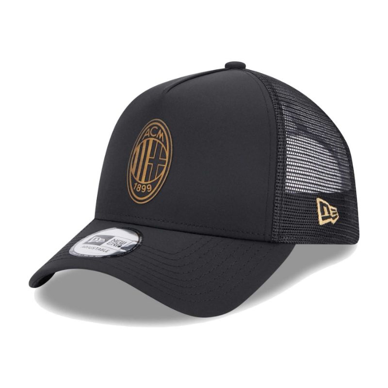 Topi New Era Cap AC Mil*n Trucker Black Type A Frame 9Forty Adjustable Original