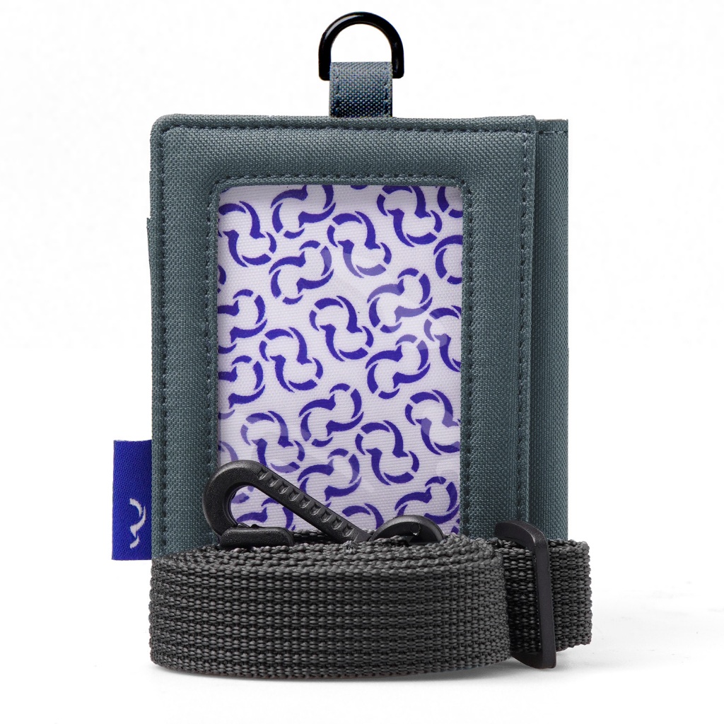 

Wallts Lorey Charcoal - Lanyard Name Tag Id Card Pria Wanita