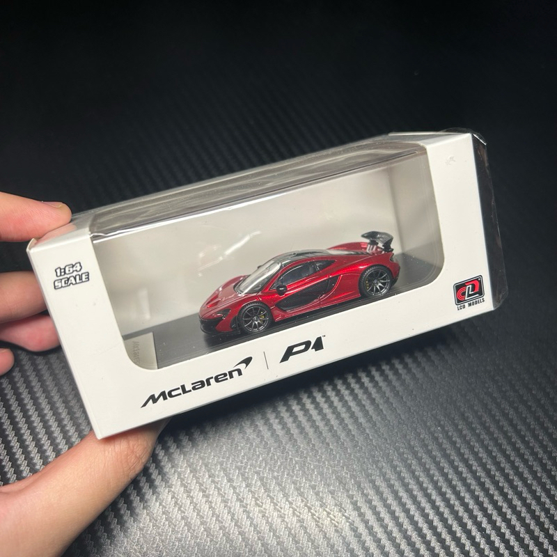 LCD Models Mclaren P1 Red Diecast Mclaren P1 skala 1:64 LCD model Mclaren