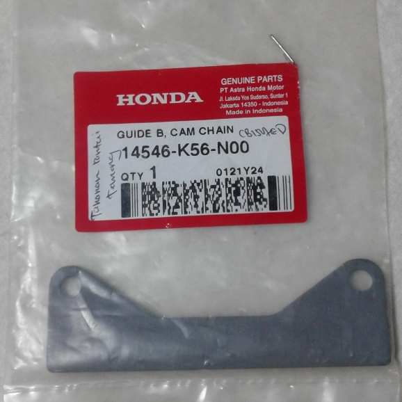 14546K56N00 TAHANAN RANTAI TEMENG CB150 LED PRODUK BERKUALITAS BAGUS ORIGINAL 100% HONDA