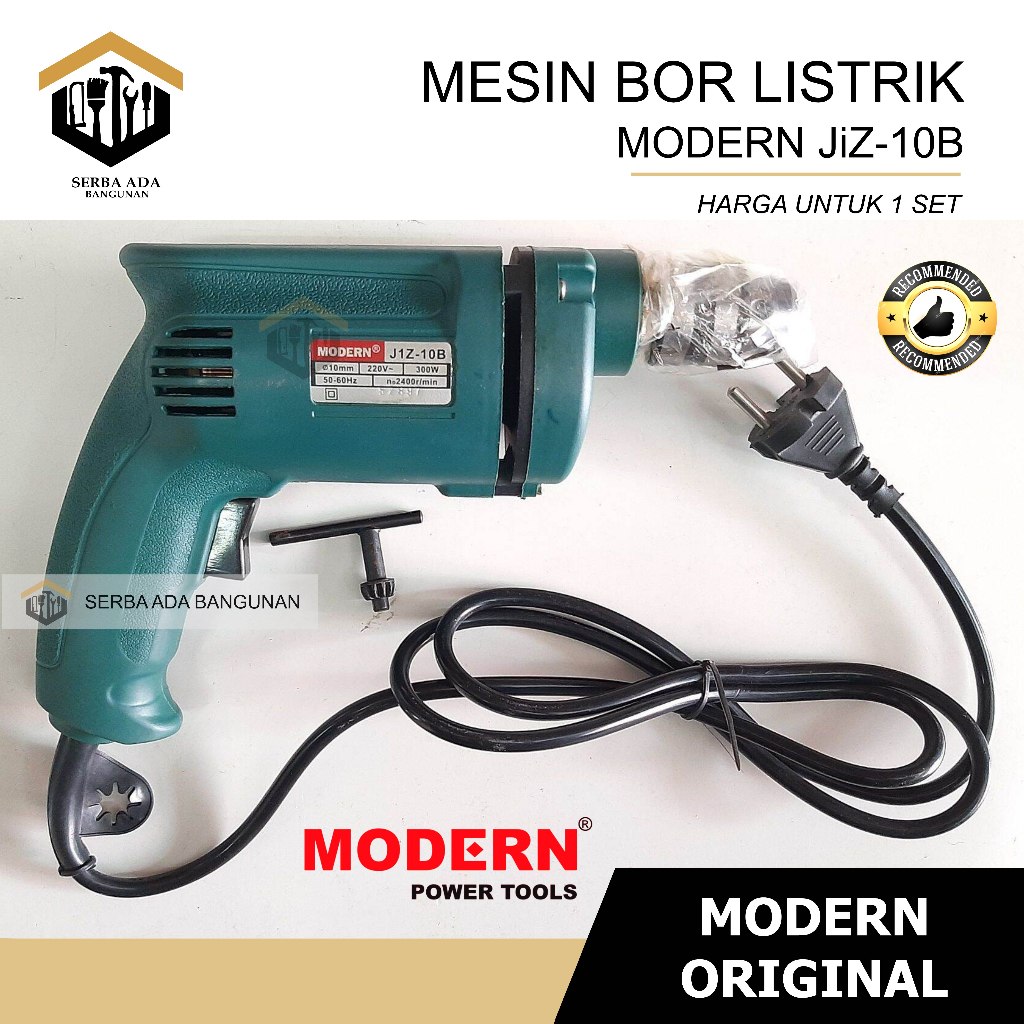 SAB Mesin bor modern asli Jiz-10B / electri drill kualitas bagus komplit / Mesin Bor Modern JIZ 10 B