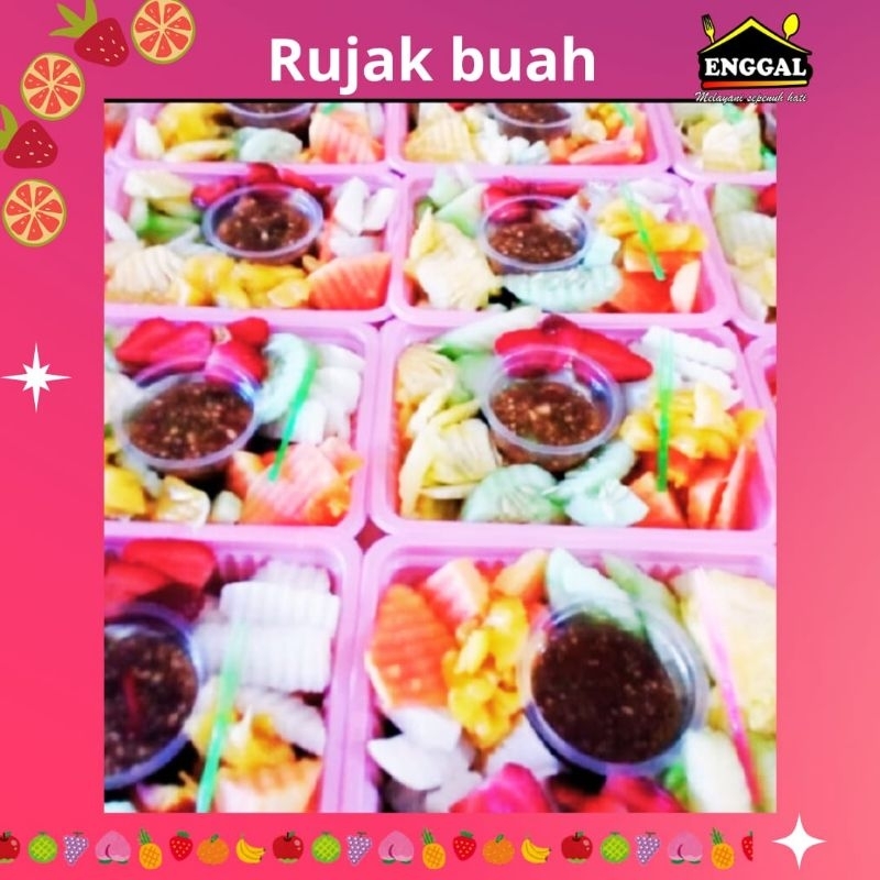 

Rujak Buah Segar Mika/ Rujak segar, manis, pedas