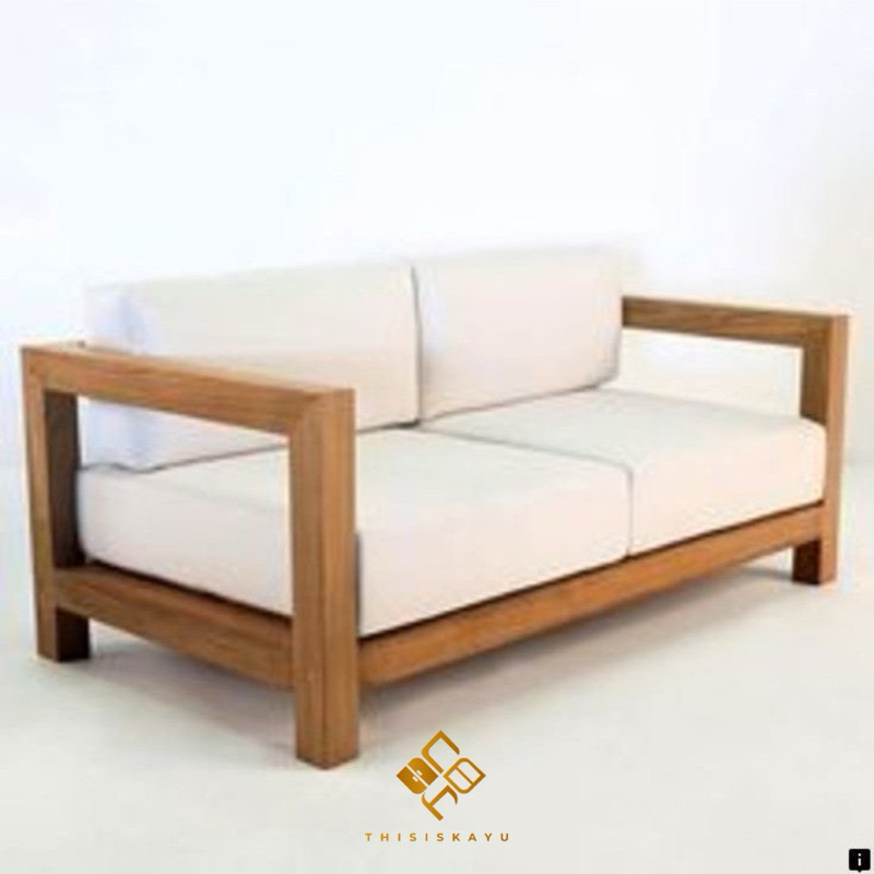 SOFA RETRO KAYU JATI || SOFA MINIMALIS VINTAGE RETRO