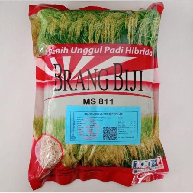 Benih unggul padi hibrida Brang biji 1kg