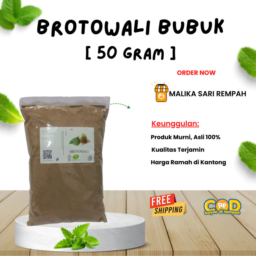 

Brotowali Bubuk | Serbuk Bratawali untuk sapih [ 500 gram ]-MSR