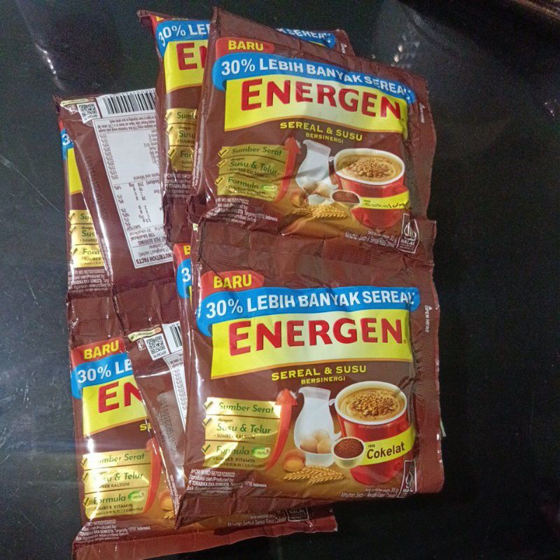 

Minuman Energen sereal & susu rasa cokelat 1 renceng isi 12pcs