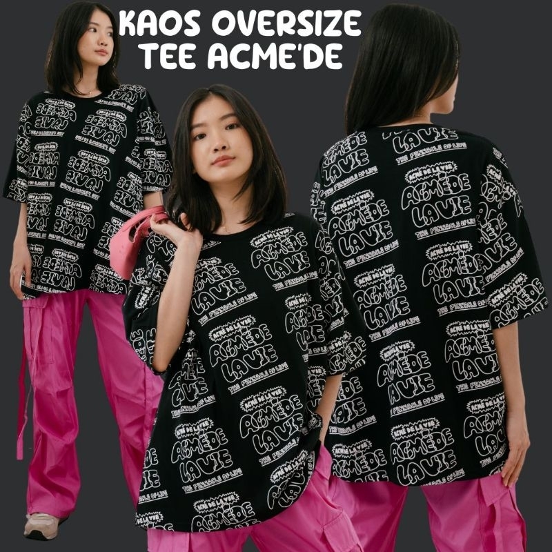 - BANGKOK MEDAN - READY KAOS OVERSIZE TEE ACME'DE / KAOS OVERSIZE WANITA