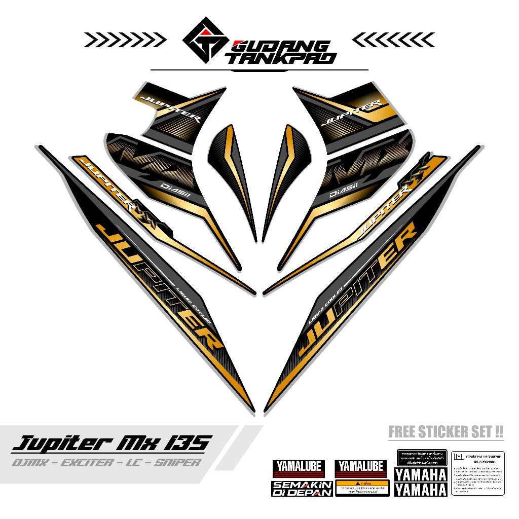 STRIPING MOTOR YAMAHA JUPITER MX OLD 135 / MTF 66 / STIKER STRIPING MX LAMA 135 / STRIPING MX OLD 13