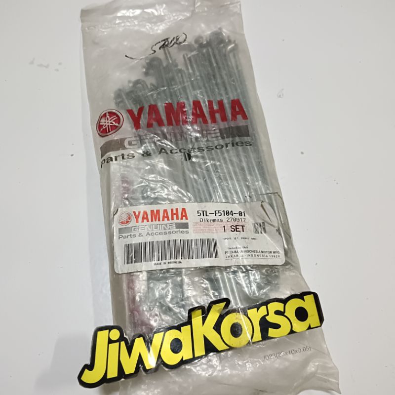 Jari jari ruji velg depan yamaha mio sporty mio smile fino soul ring14 r14 asli original ygp 5TL-F51