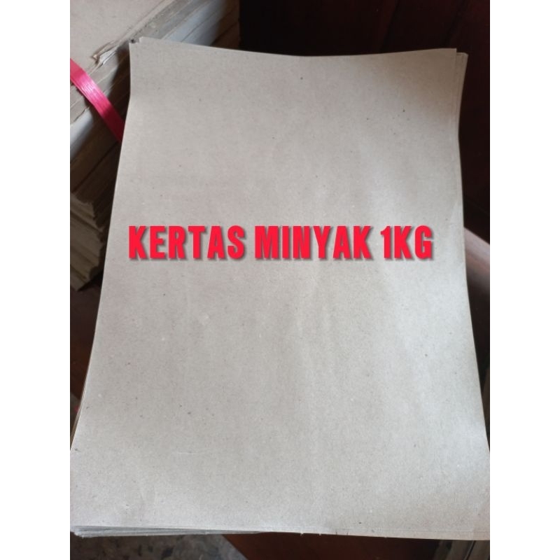 KERTAS nasi padang 1KG/ kertas minyak / kertas pembungkus makanan