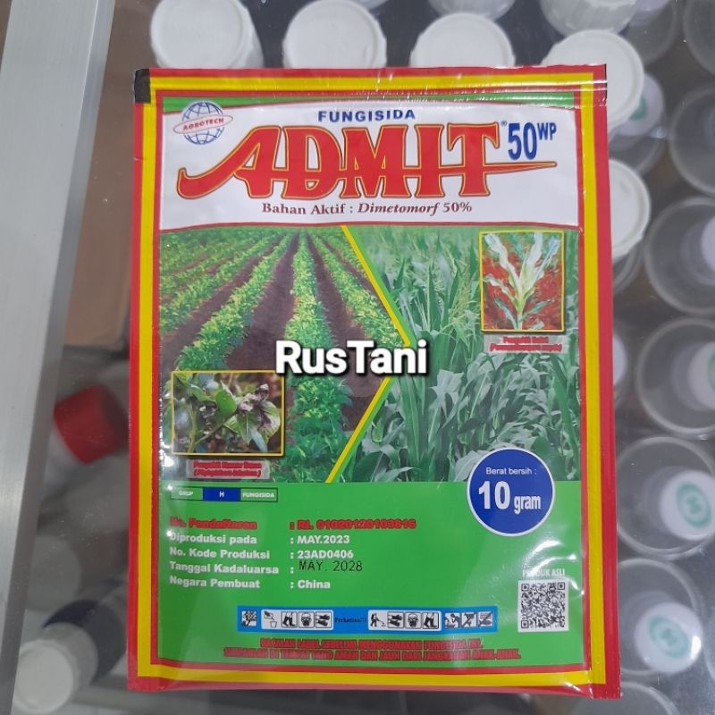 Fungisida ADMIT 50WP 10gram bahan aktif : DIMETOMORF 50%