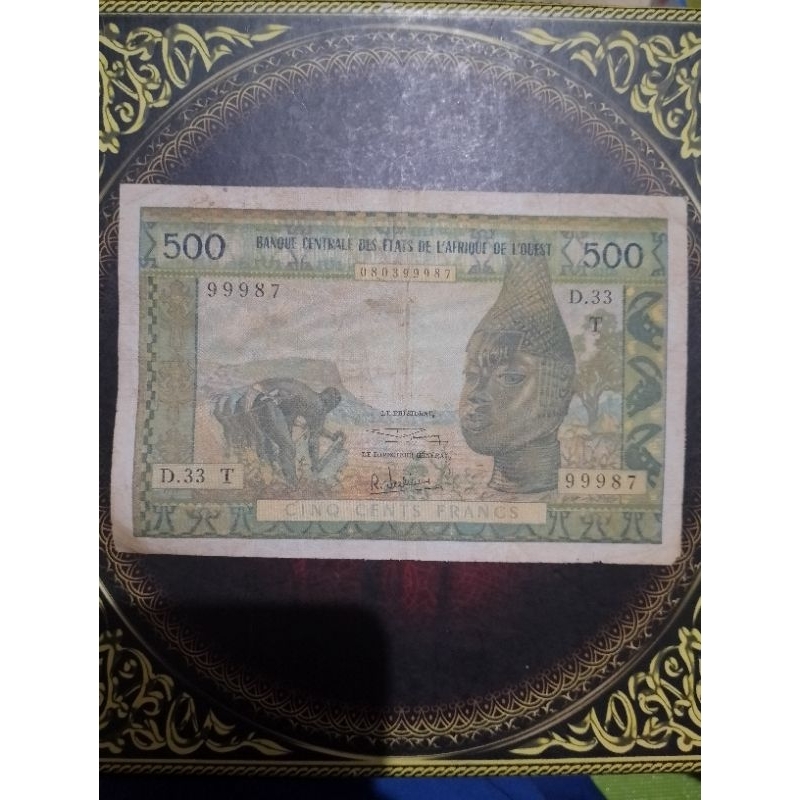 Uang Togo Afrika Barat 500 Franc 1959 fine