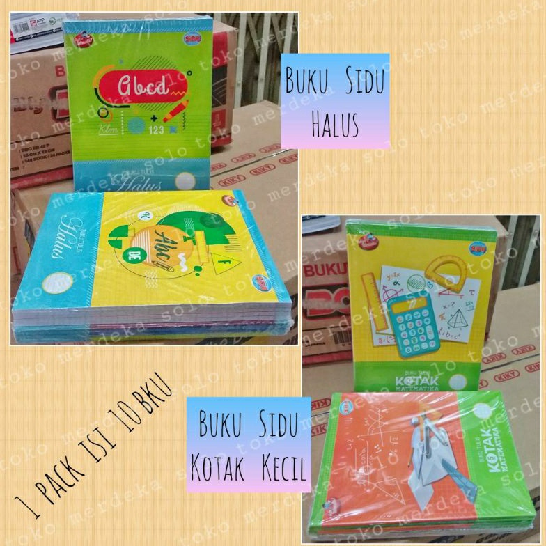 

KODE Q65E Buku Tulis HALUS KOTAK KECIL Sidu